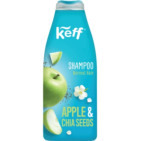 Këff Apple & Chia Seeds šampūnas normaliems plaukams, 500 ml