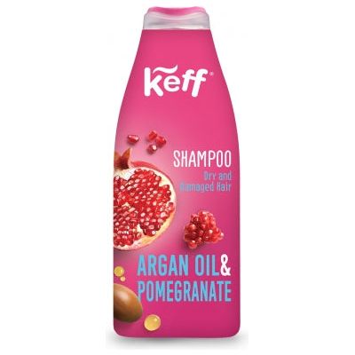 Këff Argan Oil & Pomegranate šampūnas sausiems ir pažeistiems plaukams 500 ml