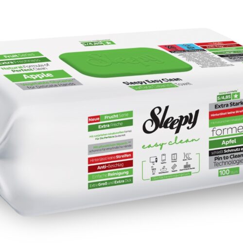 Paviršių valymo servetėlės Sleepy Apple, 100vnt
