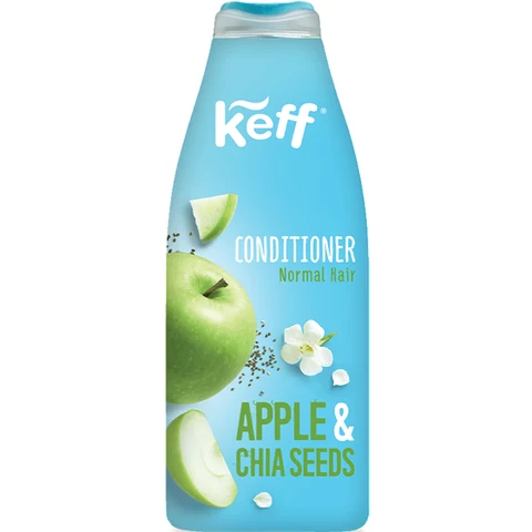 Këff Apple & Chia Seeds kondicionierius normaliems plaukams, 500 ml