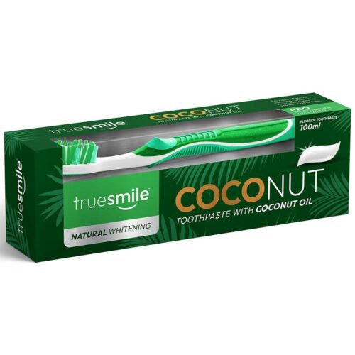 TrueSmile Coconut Natural Whitening dantų pasta su kokosų aliejumi 100 ml