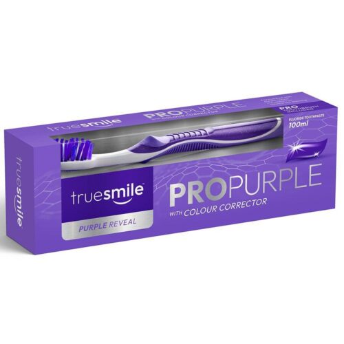 TrueSmile ProPurple Purple Reveal dantų pasta su spalvos korektoriumi 100 ml