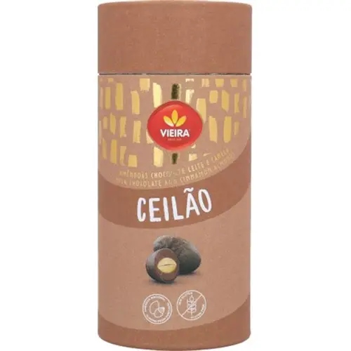 Vieira Ceilão migdolai su pienišku šokoladu ir cinamonu, 180g