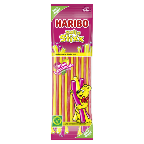 HARIBO Balla Stixx Pink Lemonade guminukai, 175 g
