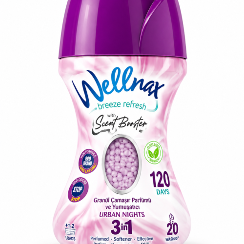 Wellnax Breeze Refresh Scent Booster Urban Nights kvapnios granulės skalbiniams 3 in 1, 210 g