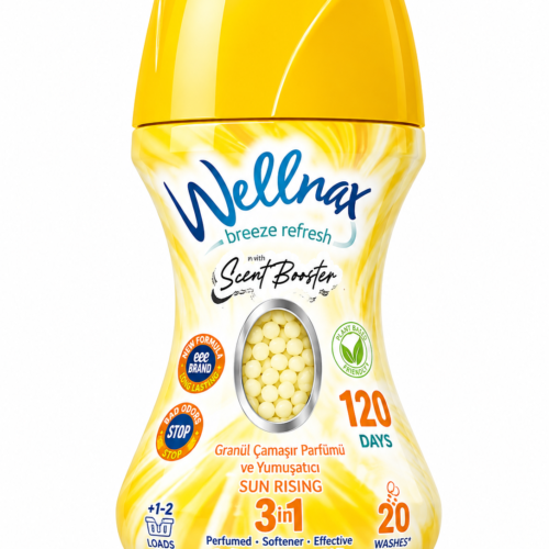 Wellnax Breeze Refresh Scent Booster Sun Rising kvapnios granulės skalbiniams 3 in 1, 210 g