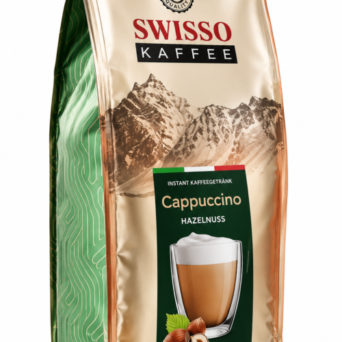 Swisso Kaffee Cappuccino Hazelnuss, 1 kg
