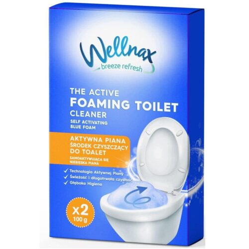 Wellnax aktyvios putos tualeto valymui, 2 × 100 g