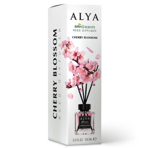 ALYA Nature's Scents Cherry Blossom namų kvapas su lazdelėmis 100 ml