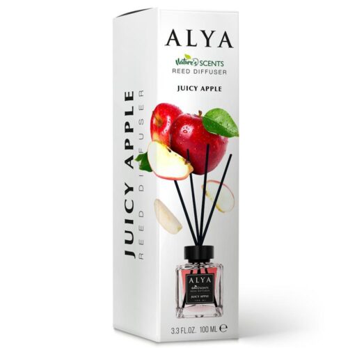ALYA Nature's Scents Juicy Apple namų kvapas su lazdelėmis 100 ml