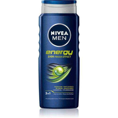 NIVEA MEN Energy 3in1 dušo gelis vyrams, 500 ml