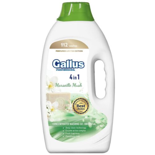 Gallus Professional 4in1 Marseille Musk – koncentruotas skalbimo gelis, 4,05 l