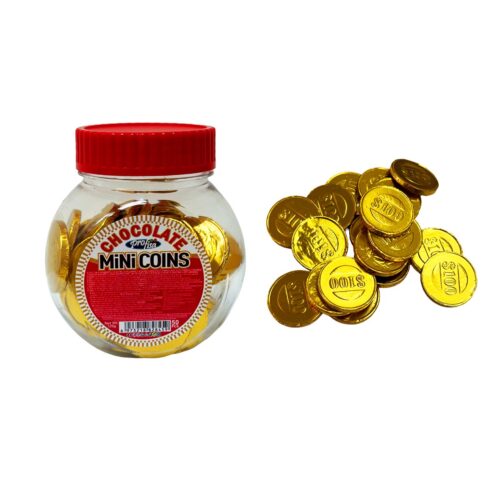 Šokoladinės monetos Mini Coins, 50x2,4g