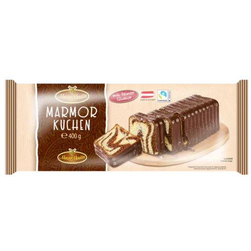 Meister Moulin marmurinis pyragas su kakavos glaistu, 400 g