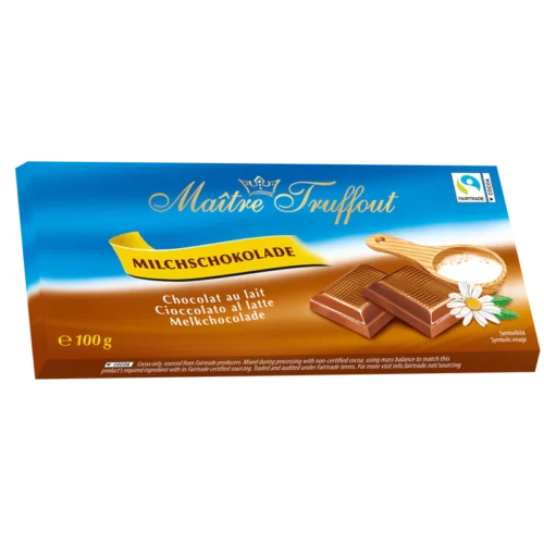 Maître Truffout pieniškas šokoladas, 100 g