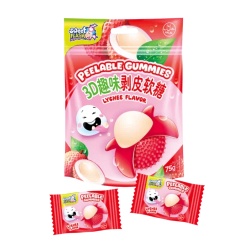 Sweet Flash Peelable Gummies Lychee Flavor, 75 g