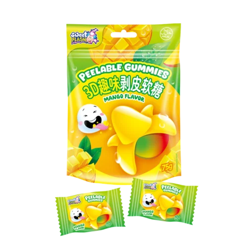 Sweet Flash Peelable Gummies Mango Flavor, 75 g