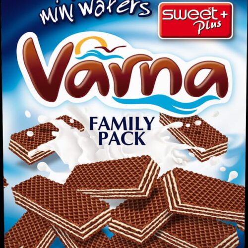 Sweet Plus Varna Mini Wafers Milk Creme – mini vafliai su pieniniu kremu, 260g