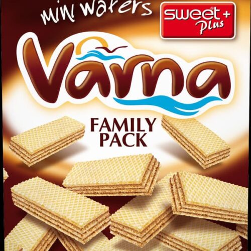 Sweet Plus Varna Mini Wafers Cocoa Creme – mini vafliai su kakaviniu kremu, 260g