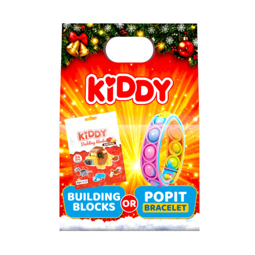 Kalėdinis Kiddy saldumynų rinkinys su žaisliuku, 240 g