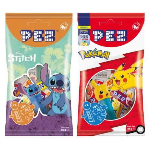 PEZ saldainių rinkinys su dozatoriumi „Stitch / Pokémon“, 85 g kaina, akcija, pigiau internetu. Didmeninė ir mažmeninė prekyba