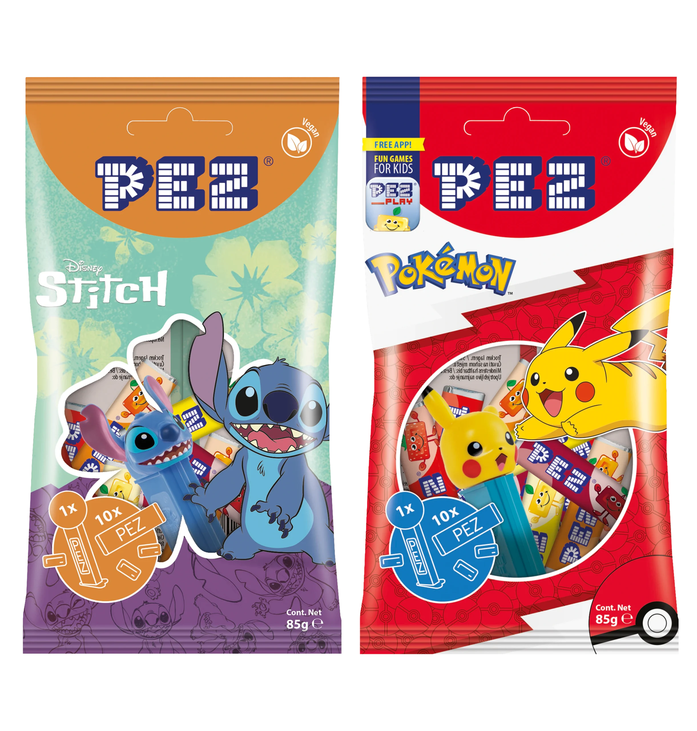 PEZ saldainių rinkinys su dozatoriumi „Stitch / Pokémon“, 85 g kaina, akcija, pigiau internetu. Didmeninė ir mažmeninė prekyba