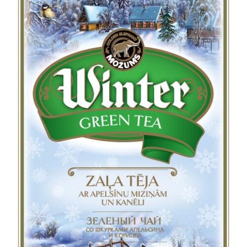 Winter Green Tea – žalioji arbata su apelsinų žievelėmis ir cinamonu, 80g