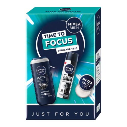 NIVEA MEN TIME TO FOCUS Kalėdinis dovanų rinkinys, 1vnt