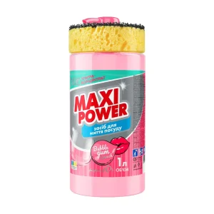 Maxi Power Bubble Gum – koncentruotas indų ploviklis su kramtomosios gumos aromatu, 1000 ml