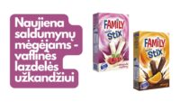 Naujiena saldumynų mėgėjams - vaflinės lazdelės užkandžiui